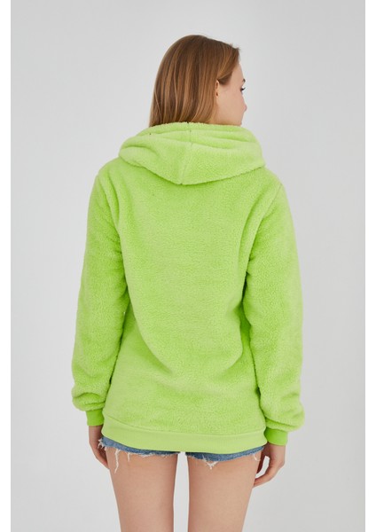 Grody.t Kapüşonlu Peluş Sweatshirt Hoody Neo Sarısı fırsatları