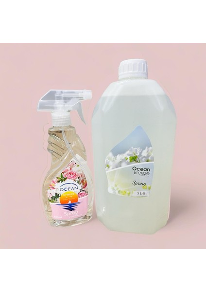 Spring/Bahar Esintisi Oda ve Ortam Kokusu 5lt. Bidon +500 ML Sprey Hediyeli