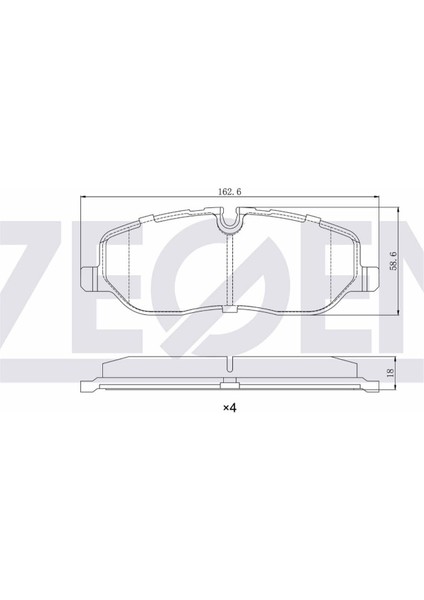 Fren Balata On Ikazlı Land Rover Rangerover Iıı 3.0 Td 6 2002-2012 /  Dıscovery  2.7 Td 2004-2010