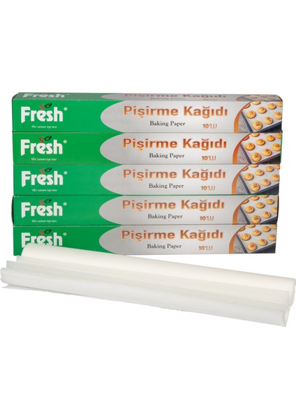 Sa Fresh Pişirme Kağıdı 10 Yapraklı 5'li Paket 50 yaprak