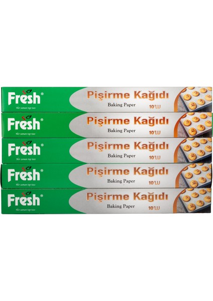 Sa Fresh Pişirme Kağıdı 10 Yapraklı 5'li Paket 50 yaprak