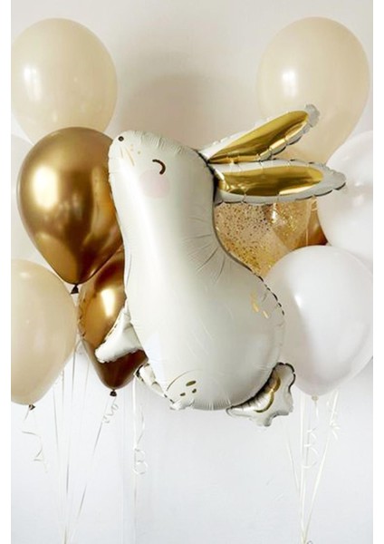 Tavşan Folyo Balon Gold Kulaklı Tavşan Şekilli Balon fiyatları