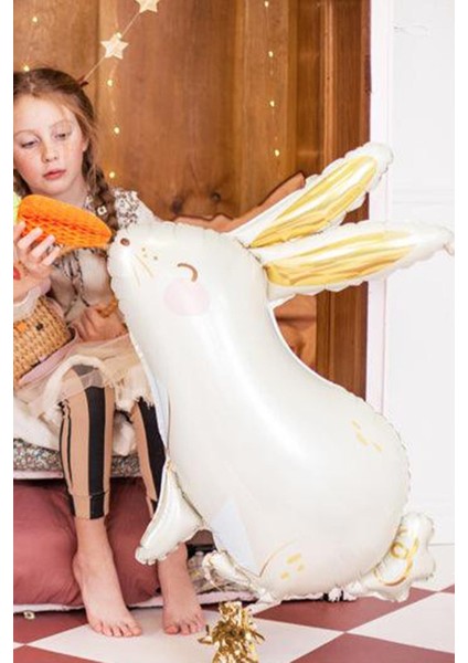 Tavşan Folyo Balon Gold Kulaklı Tavşan Şekilli Balon fırsatları