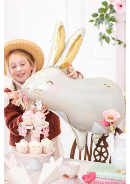 Tavşan Folyo Balon Gold Kulaklı Tavşan Şekilli Balon indirimleri