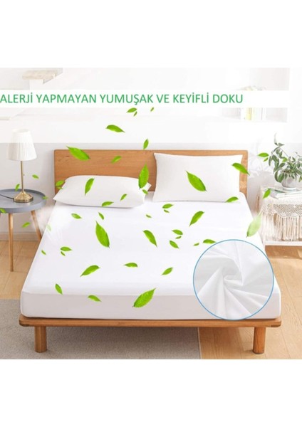 Çift Kişilik 150X200CM Yatak Koruyucu Sıvı Geçirmez Alez
