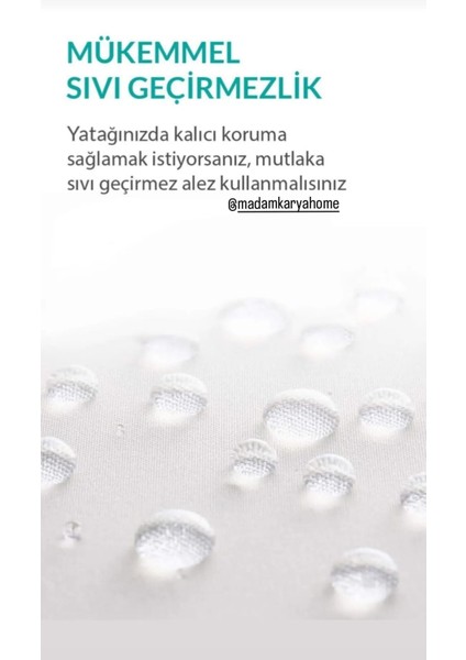 Micro Fitted Su Sıvı Geçirmez Yatak Koruyucu Alez
