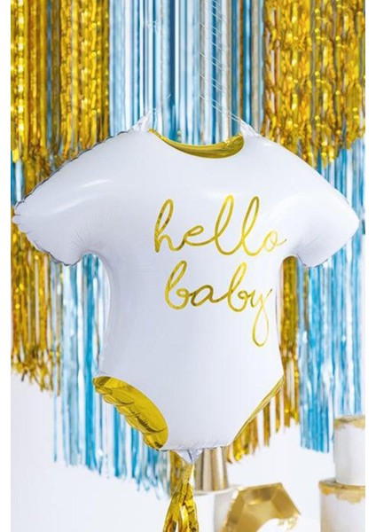 Hello Baby Yazılı Zıbın Folyo Balon Baby Shower Doğum Balonları