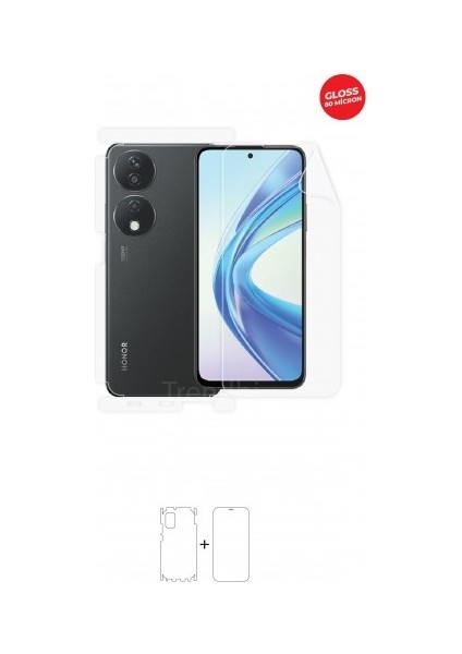 Honor X7B Ön, Arka ve Yan 360 Derece Tam Kaplama Tpu Film