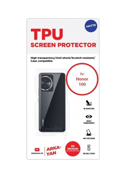 Honor 100 Mat Arka ve Yan Koruyucu Tpu Film fiyatları