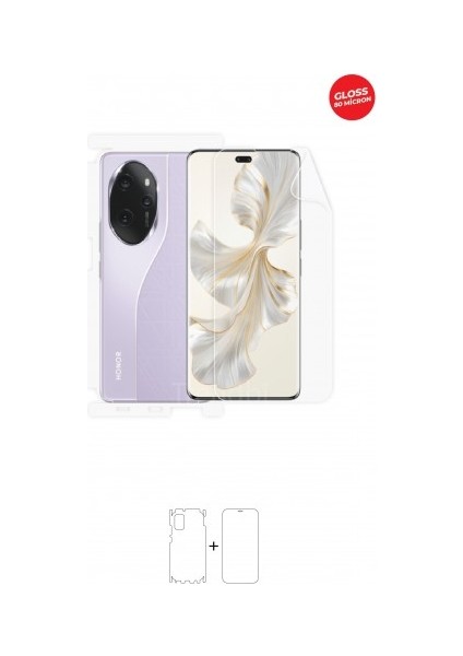 Honor 100 Pro Ön, Arka ve Yan 360 Derece Tam Kaplama Tpu Film