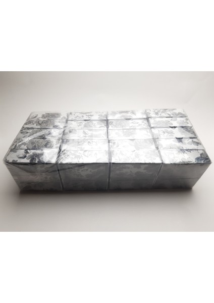 (Asetat Kapaklı Kraft Kutu) 20'li 8 cm x 8 cm x 3 cm