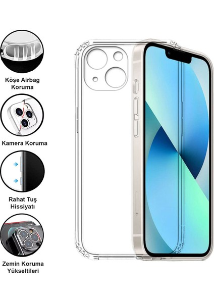 iPhone 13 Mini Kılıf Şeffaf Kamera Korumalı Yumuşak Silikon fiyatları