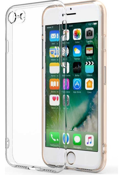 iPhone 7 Kılıf Şeffaf Kamera Korumalı Yumuşak Silikon