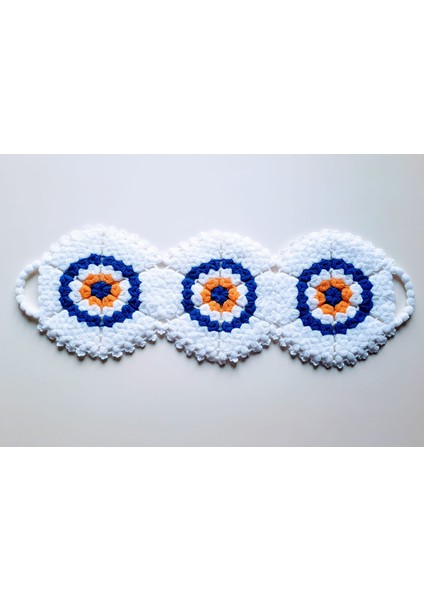 Banyo El Örmesi Yün Lifi 3'Lü Takım Set Nazar Boncuklu indirimleri