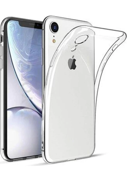 iPhone Xr Kılıf Şeffaf Kamera Korumalı Yumuşak Silikon