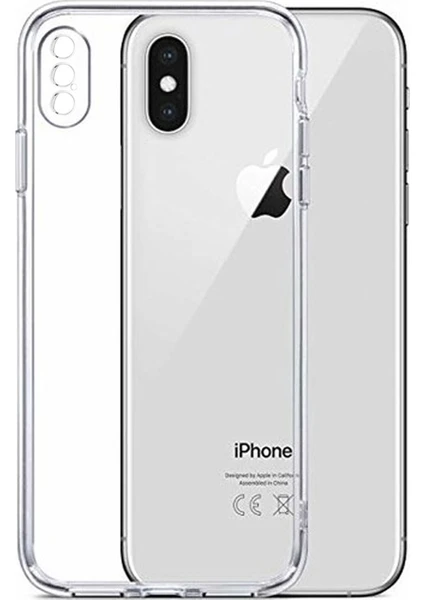 iPhone X/xs Kılıf Şeffaf Kamera Korumalı Yumuşak Silikon