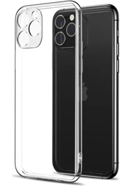 iPhone 11 Pro Kılıf Şeffaf Kamera Korumalı Yumuşak Silikon