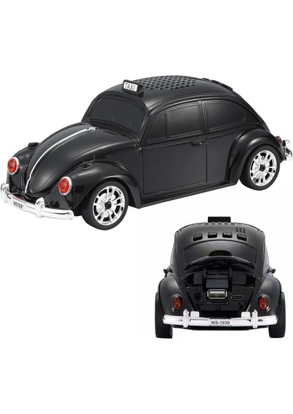Shopzum Müzik Kutusu Arabalı Şarjlı Bt/usb/sd/fm Wster WS-1939