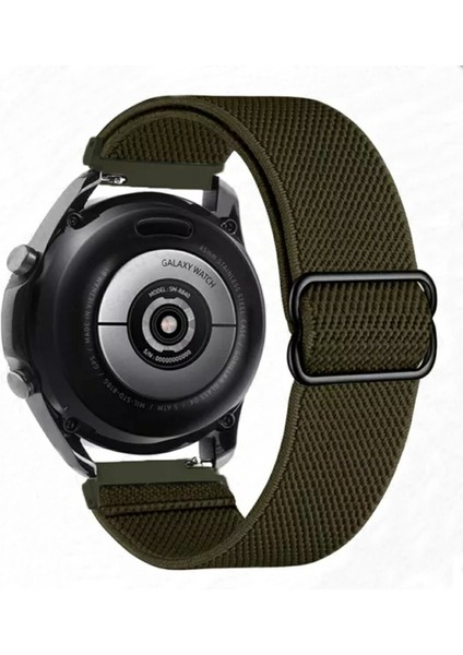 20 mm Universal Örgü Tokalı Bant Kordon Akıllı Pimli Asker Yeşil