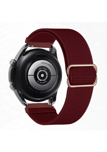 22 mm Universal Örgü Tokalı Bant Kordon Akıllı Pimli Bordo