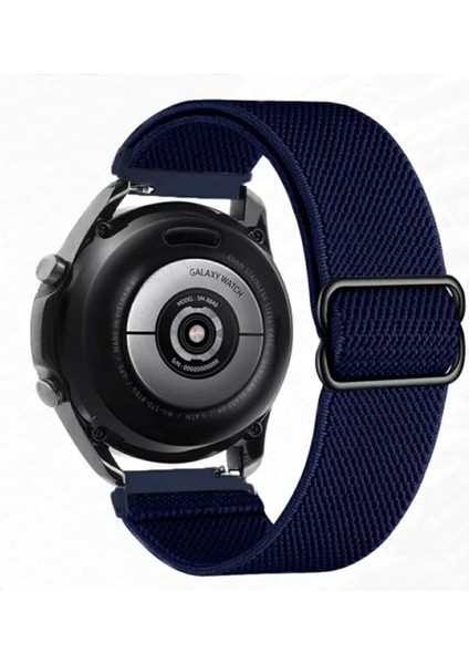 22 mm Universal Örgü Tokalı Bant Kordon Akıllı Pimli Koyu Mavi
