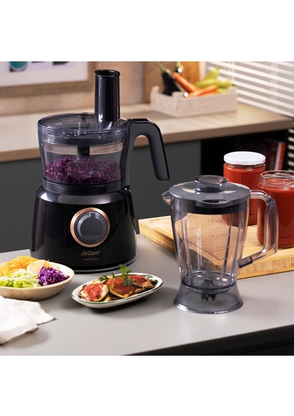 AR1064 Maxthon Mutfak Robotu - Siyah modelleri