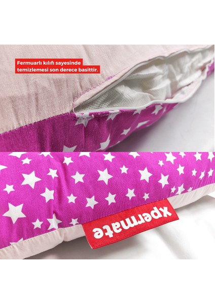 Hamile Yastığı Fermuarlı Hamile Yastık Hamile Destek Yastığı, Yıkanabilir Hamilelik Yastığı Hamile Uyku Yastığı Bacak Arası Yastık Pembe fırsatları