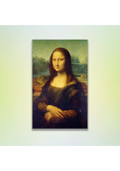 Tekli Dikey Kanvas Duvar Tablosu Leonardo Da Vinci Mona Lisa