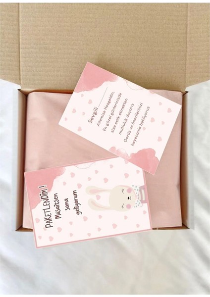 Paketlendim Geliyorum Teşekkür Kartı 100 Adet modelleri