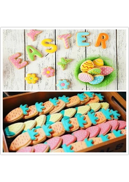 9-Tavşan Stili 9 Şekiller Tavşan Paslanmaz Çelik Kalıp Paskalya Yumurtası Mutfak Aksesuarları 3D Çerez Kesici Dıy Pişirme Dekor Pasta Modelleme Araçları (Yurt Dışından) fırsatları