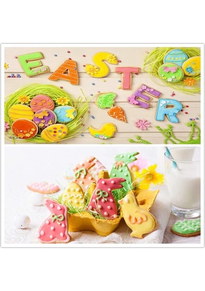 9-Tavşan Stili 9 Şekiller Tavşan Paslanmaz Çelik Kalıp Paskalya Yumurtası Mutfak Aksesuarları 3D Çerez Kesici Dıy Pişirme Dekor Pasta Modelleme Araçları (Yurt Dışından) indirimleri