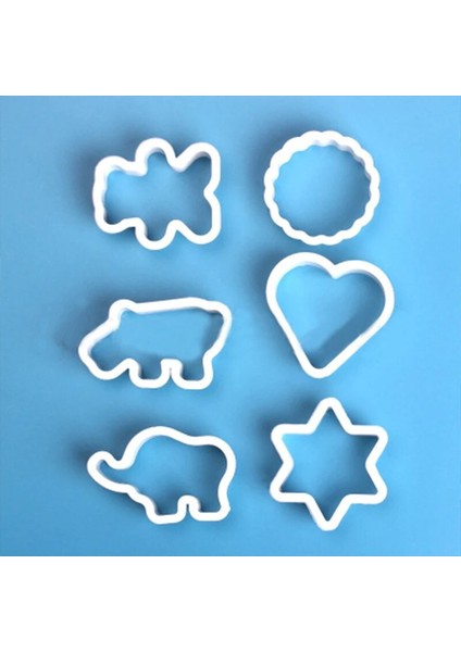 6 Adet Tarzı Vintage Plak Çerçeve Çerez Kesici Damga Seti Plastik Dıy Bisküvi Kalıbı Fondan Kek Dekorasyon Araçları Gıda Baskı Kalıbı (Yurt Dışından)