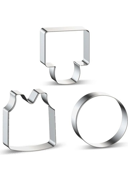 3 Adet Tarzı Et Basketbol Serisi Kurabiye Kesiciler Metal Spor Temalı Basketbol Standlarıgömlekbasketbol 3D Dıy Bisküvi Kalıpları (Yurt Dışından)