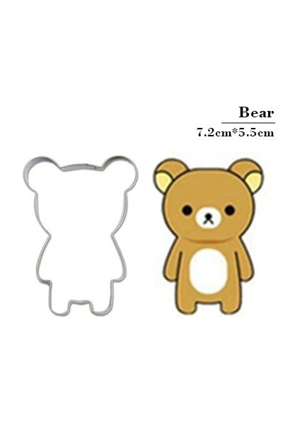 Bordo Tarzı Paslanmaz Çelik 3D Hayvan Çerez Kesici, Köpek Geyik Bisküvi Kabartma Kalıp Kek Kalıbı Mutfak Aksesuarı Pişirme Pasta Araçları (Yurt Dışından)