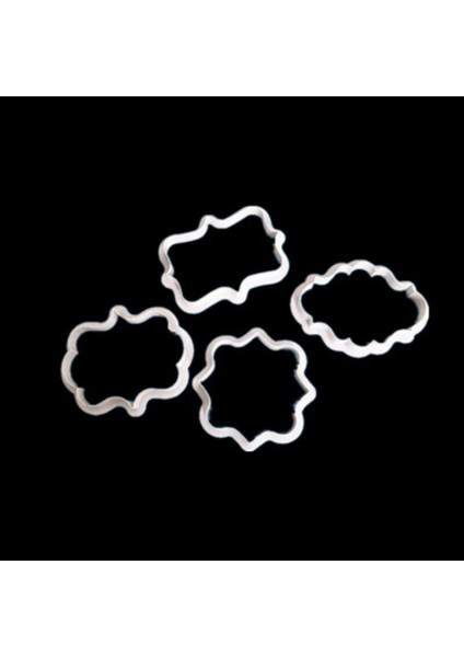 4 Adet Tarzı Vintage Plak Çerçeve Çerez Kesici Damga Seti Plastik Dıy Bisküvi Kalıbı Fondan Kek Dekorasyon Araçları Gıda Baskı Kalıbı (Yurt Dışından) modelleri