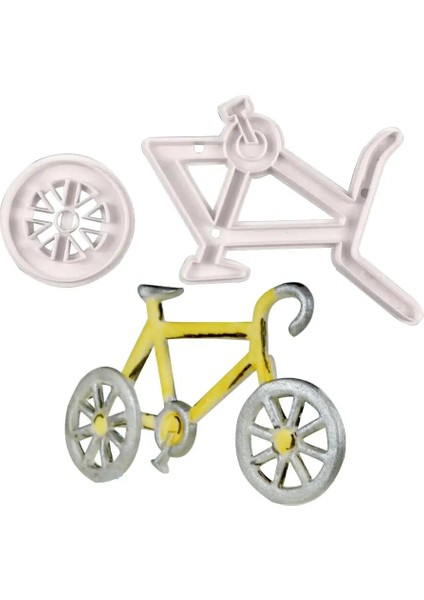 Açık Yeşil Tarzı Bisiklet Çerez Kesici Plastik Bisküvi Bıçağı Pişirme Meyve Kek Mutfak Aletleri Kalıp Kabartma Baskı (Yurt Dışından) fiyatları