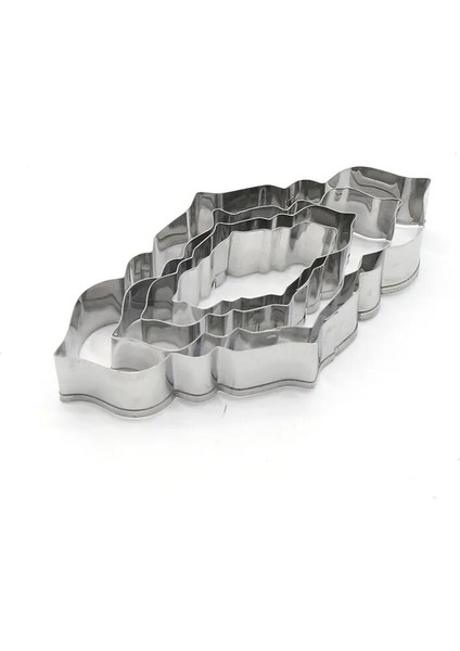 06 Düz Oval Stil Paslanmaz Çelik Nimet Çerçeve Bisküvi Kesiciler Çerez Kesici Set Düğün Pastası Kalıp Mutfak Sugarcraft Pişirme Pasta Araçları Gyh (Yurt Dışından) fırsatları