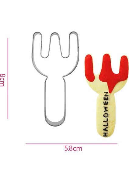 No.17 Stili Cadılar Bayramı Pastanesi Paslanmaz Çelik Çerez Kesici Bisküvi Çerez Pulları Bakeware Bisküvi Kalıbı Pişirme Bisküvi Kalıbı Pişirme Aracı (Yurt Dışından)