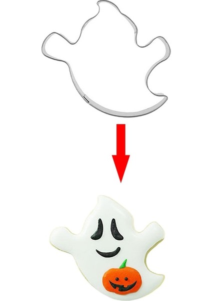 No.17 Stili Cadılar Bayramı Pastanesi Paslanmaz Çelik Çerez Kesici Bisküvi Çerez Pulları Bakeware Bisküvi Kalıbı Pişirme Bisküvi Kalıbı Pişirme Aracı (Yurt Dışından) indirimleri