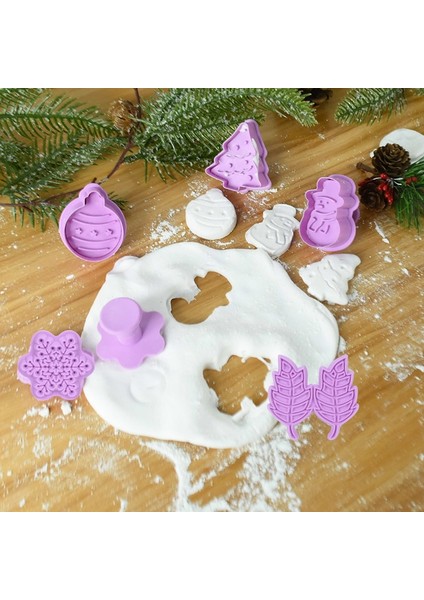 B03 Stili 1 Takım Merry Christmas Kek Kurabiye Kalıbı Noel Baba Elk Kar Tanesi Kabartma Kalıp Ev Partisi El Yapımı Kurabiye Pişirme Pan Aracı (Yurt Dışından) indirimleri