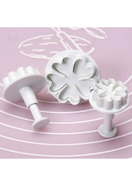 Et Primrose Çiçek Pistonlu Kesiciler Fondan Pasta Süsleme Pişirme Aleti (Yurt Dışından) fırsatları