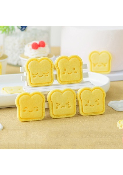 Stil E Kesici Olmayan Stil Kurabiye Kalıbı Sevimli Mini Tost Kurabiye Bisküvi Damga Basın Kalıp Çerez Kesici Sugarcraft Fondan Kek Dekorasyon Araçları (Yurt Dışından) fiyatları