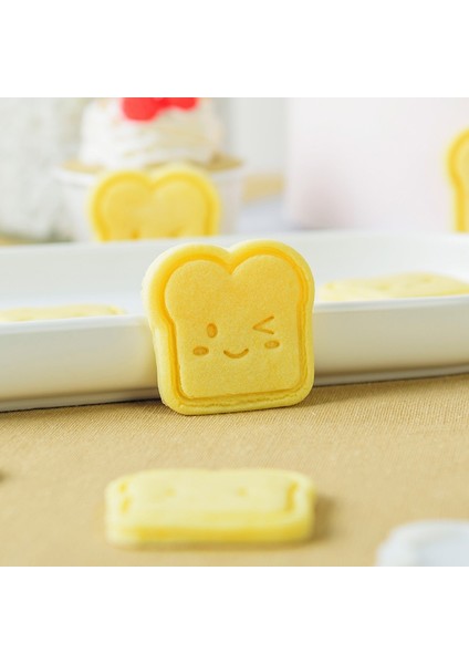 Stil E Kesici Olmayan Stil Kurabiye Kalıbı Sevimli Mini Tost Kurabiye Bisküvi Damga Basın Kalıp Çerez Kesici Sugarcraft Fondan Kek Dekorasyon Araçları (Yurt Dışından) indirimleri