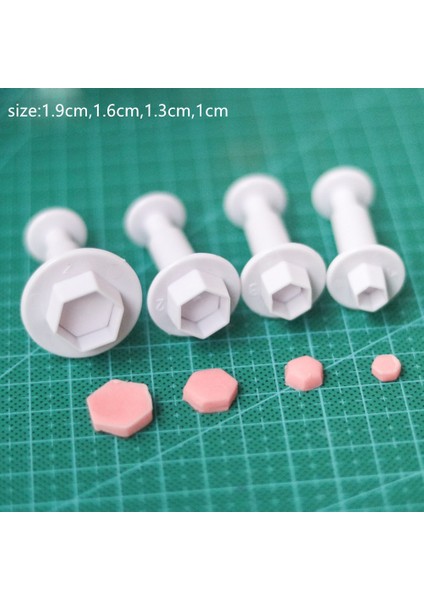 No.8 Stili Geometri Çerez Kesici Çerez Kalıbı Pişirme Fondan Kek Dekorasyon Araçları Yıldız Çember Çerez Kesiciler 3D Kil Bisküvi Kalıp Formları (Yurt Dışından)