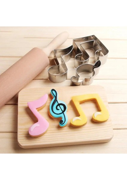 No.7 Tarzı 1 Adet Müzik Notu Çerez Kesici Bisküvi Kalıbı 3D Paslanmaz Çelik Fondan Kalıp Dıy Pişirme Araçları Mutfak Dekorasyon Araçları (Yurt Dışından) fiyatları