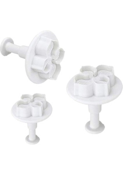 3 Adet Tarzı Et Ortanca Fondan Kek Dekorasyon Sugarcraft Piston Çerez Kesici Çiçek Çiçeği Kalıp Ev Kek Araçları (Yurt Dışından)