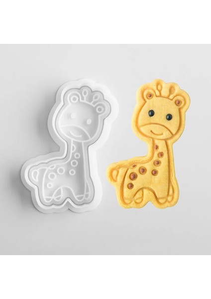 E0820 Stili 3D Karikatür Hayvan Bisküvi Çerez Basın Kesiciler Fondan Kek Kalıbı Kurabiye Damgası Kalıp Sugarcraft Kek Dekorasyon Araçları Pişirme (Yurt Dışından)