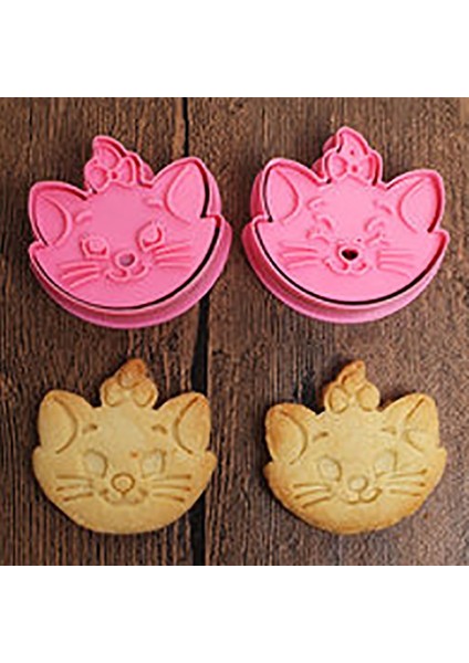 COOKS-013-3 Tarzı Çocuk Kukla Çerez Kesici Piston Bisküvi Kek Fondan Elmo Ernie Canavar Kek Dekorasyon Araçları (Yurt Dışından)