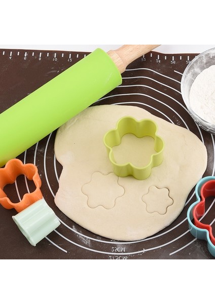 Kalp Tarzı Lastic Kurabiye Kesici Bisküvi Kalıbı Gökkuşağı Hamur Kesici Noel Ağacı Çiçek Şekli Pasta Kalıp Pişirme Dekorasyon (Yurt Dışından) indirimleri