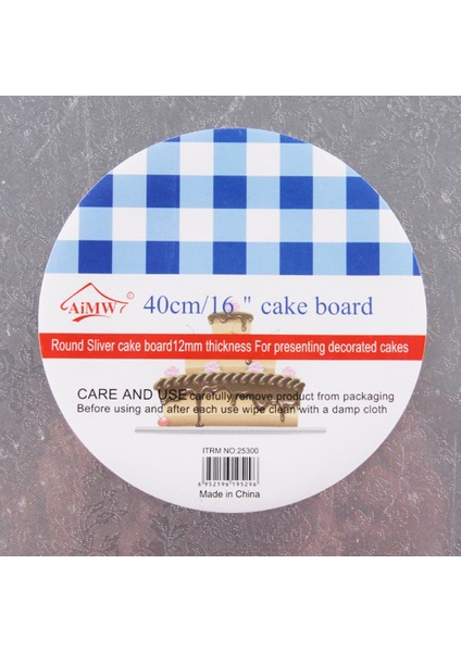 35CM Tarzı Inç Kalın Yuvarlak Kek Panoları Yapışmaz Mousse Kağıt Daire Tabanı Karton Kağıt Mousse Cupcake Kek Tepsisi Pedi Için (Yurt Dışından)